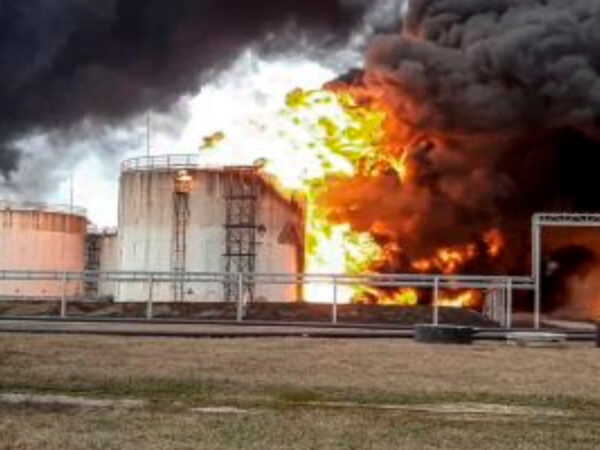 Russian Fuel Depot Near Ukraine Border In Flames: Report