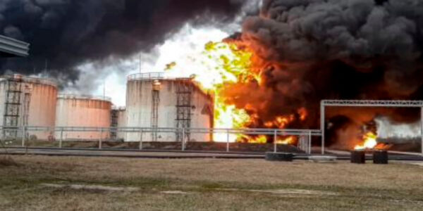 Russian Fuel Depot Near Ukraine Border In Flames: Report